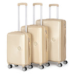 3 Pieces Luggage Set ABS Travel Suitcase with Spinner Wheels, Durable Hardshell Carry on Suitcase with TSA Lock (20 inch 24 inch 28 inch)
