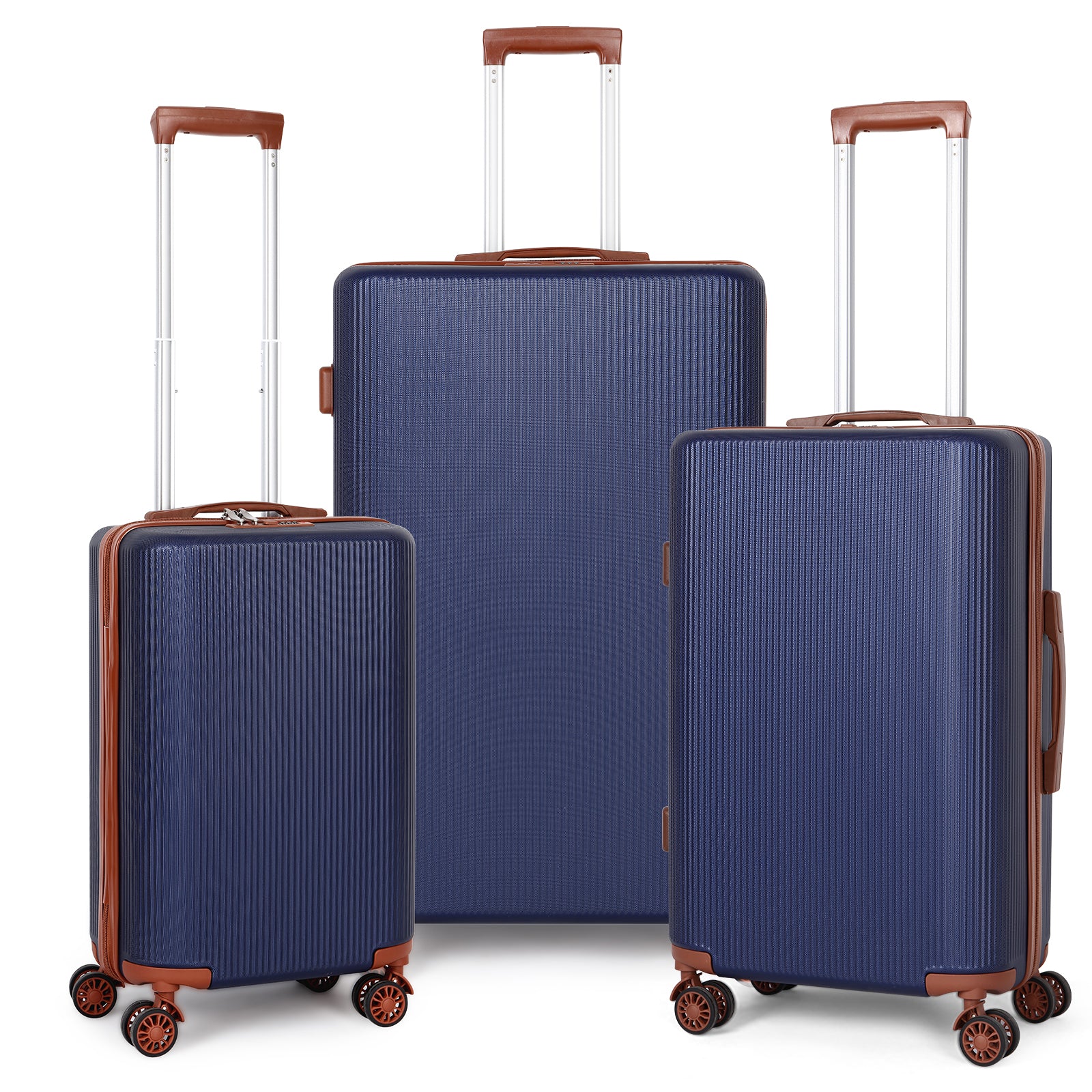 3pcs Hard Shell Luggage Suitcase Set, Carry On Trolley Case With TSA Lock
