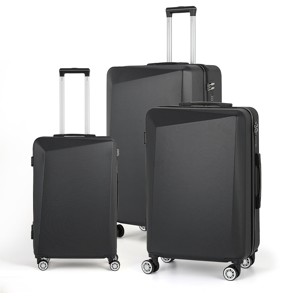 3 Piece Luggage Set Hardside Lightweight Suitcase TSA Spinner Wheels 20/24/28 inch
