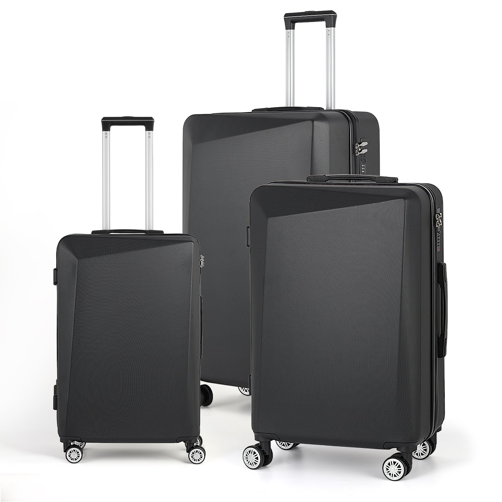 3 Piece Luggage Set Hardside Lightweight Suitcase TSA Spinner Wheels 20/24/28 inch