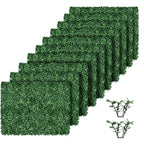 Artificial Green Wall Panel - 4-layer Leaves, 17"x 13" Grass Wall Panel, Artificial Green Wall Panel Boxwood Privacy Fence Screen Sun Protection, Suitable for Both Outdoor and Indoor Decoration