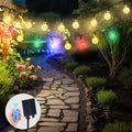 Coloured Globe String Lights Battery Operated, color-changing LED Light Strings,, Colour Changing Water Proof Crystal Ball Outdoor String Lights with Remote Control for Home, Patio, Party, Garden, Christmas, Easter