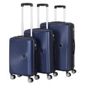 3 Pieces Luggage Set ABS Travel Suitcase with Spinner Wheels, Durable Hardshell Carry on Suitcase with TSA Lock (20 inch 24 inch 28 inch)