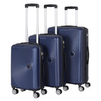 3 Pieces Luggage Set ABS Travel Suitcase with Spinner Wheels, Durable Hardshell Carry on Suitcase with TSA Lock (20 inch 24 inch 28 inch)
