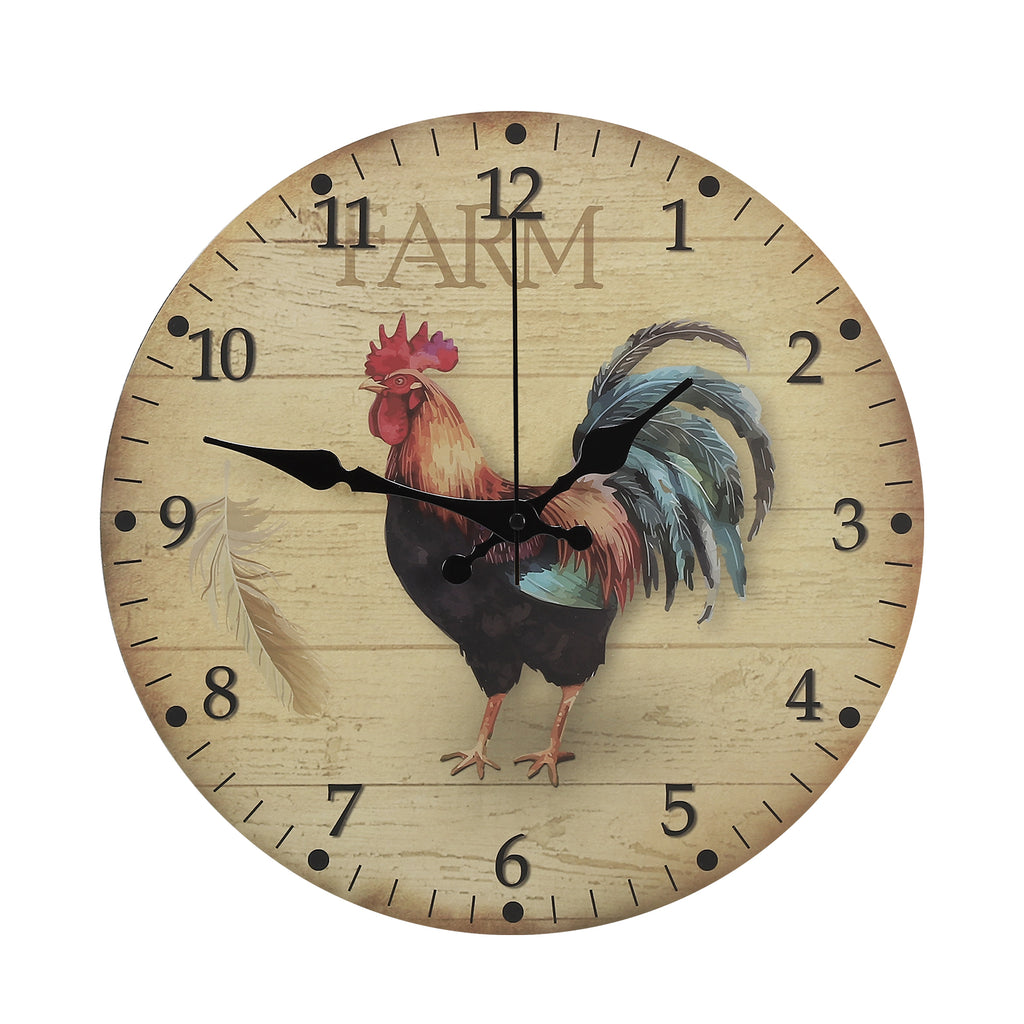 12 Inch Wall Clock, Accurate Decorative Clocks, Silent Non Ticking Easy to Read Wall Clock for Bedroom/Living Room/Kitchen