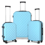 3PCS Travel Trolley Case Hardside Spinner Luggage Bag Set Lightweight 20/24/28 inch