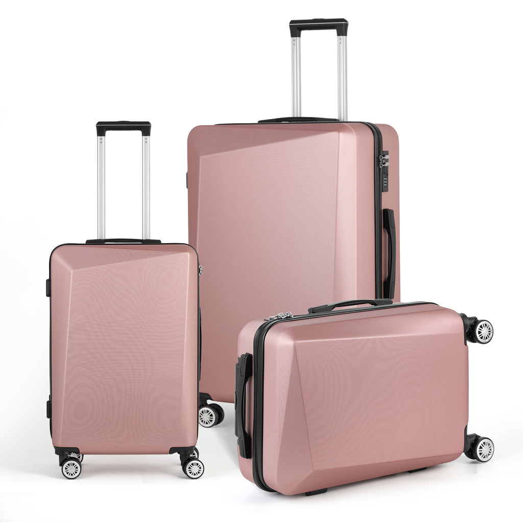 3 Piece Luggage Set Hardside Lightweight Suitcase TSA Spinner Wheels 20/24/28 inch