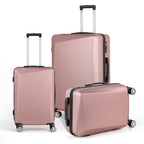 3 Piece Luggage Set Hardside Lightweight Suitcase TSA Spinner Wheels 20/24/28 inch