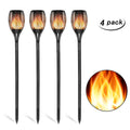 4 Pack Solar Torch Lights, Flickering Flame Solar Garden Lights, Waterproof Outdoor Landscape Stake Light, Decorative Solar Powered Pathway Lamp for Yard Patio Lawn Backyard