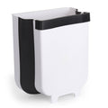 Space-Saving 9L Wall-Mounted Foldable Garbage Bin for Kitchen Cabinetry, Bathrooms, and Workspaces