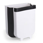Space-Saving 9L Wall-Mounted Foldable Garbage Bin for Kitchen Cabinetry, Bathrooms, and Workspaces