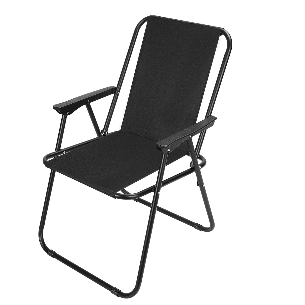 Portable Outdoor Folding Chair, Beach Chair, with Metal Frame and Woven PE Material, Very Suitable for Camping, Beaches, Parks and Long-distance Travels