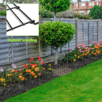 4-Pack Decorative Metal Garden Fence Panels - 30inchx24inch Heavy Duty Flower Bed Barrier & Animal Barrier