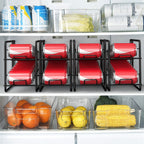 Heavy-Duty Stackable Can Storage Rack | Space-Saving Kitchen Cabinet Organizer (Set of 4)