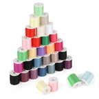60 Pcs Sewing Thread & Bobbins Kit - Polyester Spools & Prewound Metal Bobbins for Machine/Hand Sewing