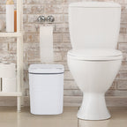 Single-Mode Automatic Motion Sensor Trash Can - Touchless Smart Waste Bin - Battery Operated Compact Garbage Can for Office & Bedroom