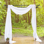 7FT Heavy Duty Metal Garden Arch Arbor - Steel Trellis for Climbing Plants & Wedding Ceremony Decor