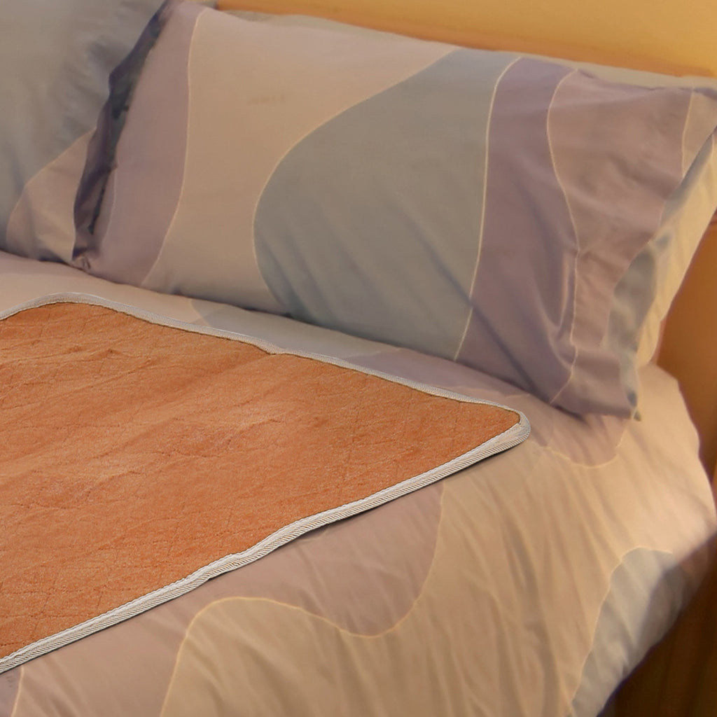 Mini Twin Heated Mattress Pad (31.5"x63") - 9 Heat Settings, Auto Shut-Off, Fast Heating, Brown