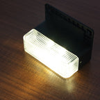 8/4 pcs Outdoor LED Solar Deck Lights, Step Lights, For Outdoor Stairs, Fence, Yard, Patio And Pathway, Waterproof Solar Deck Lights Outdoor, Solar Step Lights Waterproof Solar Light, For Outdoor Stairs