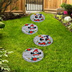 2 Pack Gnome Garden Stepping Stones, 10 Inch Decorative Path Stones with Bless this Home for Yard Patio & Walkway
