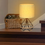 Sleek Black Metal Desktop Lighting for Sleeping Areas and Side Tables