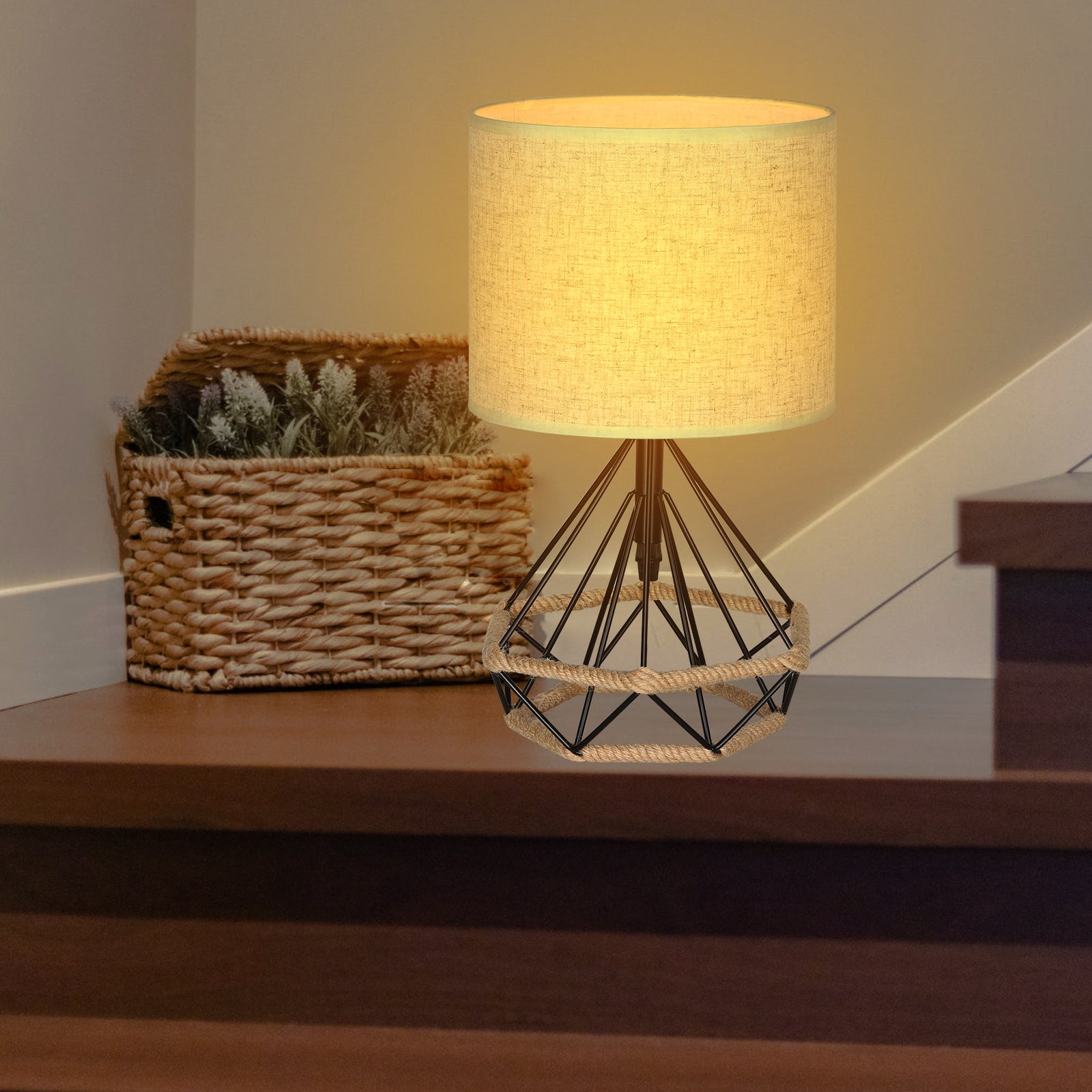 Sleek Black Metal Desktop Lighting for Sleeping Areas and Side Tables