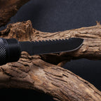 Tactical Camping Axe with Sickle & Survival Tools, Folding Portable Hatchet with Compass and Flint, Multitool for Hiking and Hunting,