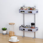 3-Level Space-Saving Wall Shelves, Drill-Free Over-Toilet Organizer for Bathroom and Laundry, Customizable Triple-Tier Floating Storage Rack