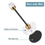 Modern Nightstand Lamp Set with Unique Metal Base， Decorative Bedside Lamps with Gold Ball Accent.