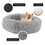 23. 6-inch round plush pet bed, cat and cat mattress, universal for cats and dogs