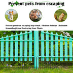 20-Pack Decorative Garden Fence, 16.5"H x 21ft Rustproof Metal Animal Barrier for Yard, Dog & Flower Bed Border,