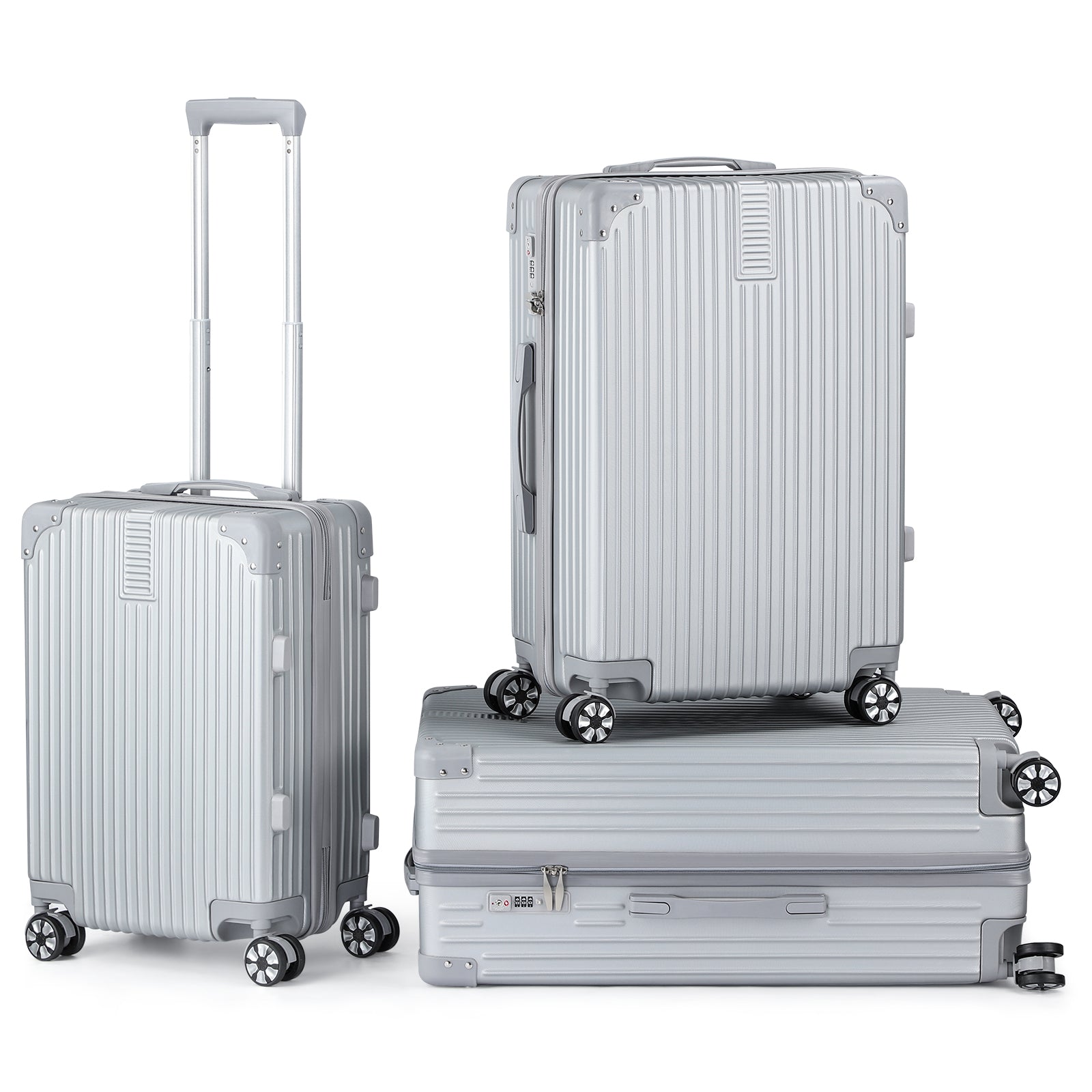 3 Piece Sets Suitcase Luggage set Spinner Carry on