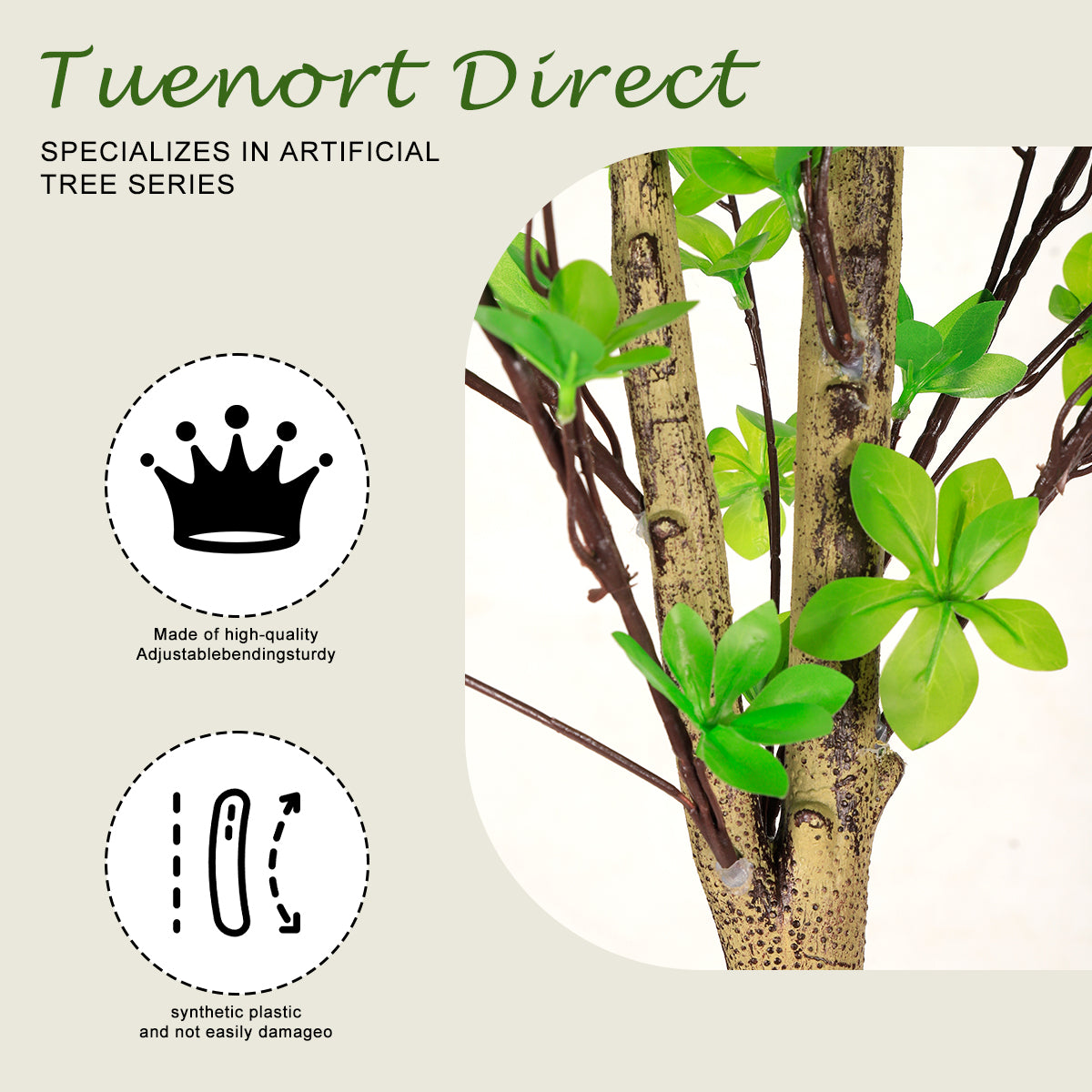 6ft Artificial Olive Tree, Tall Lifelike Faux Olive Tree with Natural Wood Trunk & Silvery Green Leaves for Indoor Home Decor