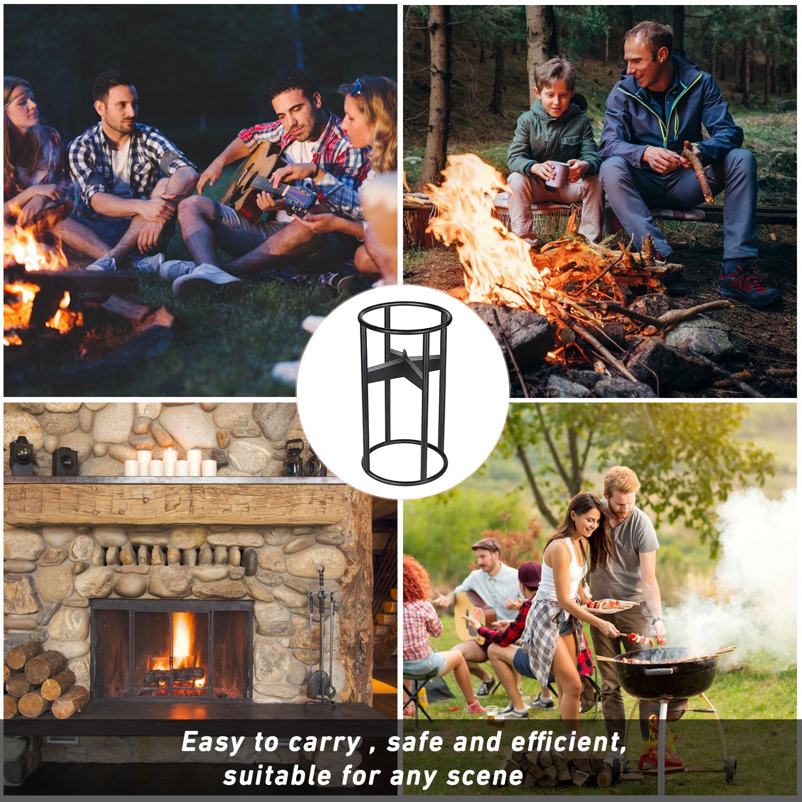Manual Log Splitter and Kindling Cracker for Firewood Preparation
