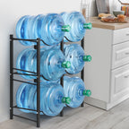 6-Bottle High-Capacity Water Tower | Double-Row 3-Tier Heavy-Duty Storage Rack