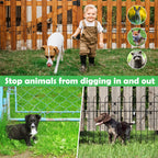 10/20/30 Pack Decorative Garden Fence, 16.5in H Rustproof Metal Wire Animal Barrier for Dogs & Rabbits, Border Fence for Landscaping