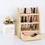 Natural Wood Aromatherapy Bottle Display and Organizer Stand