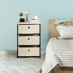 3-Drawer Fabric Dresser - Small Storage Tower for Closets, Bedroom & Entryway