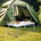 24-Inch Folding Aluminum Camping Table - Portable Low Picnic Table for Outdoor & Indoor Use - Lightweight Small Table for Tailgating & Garden