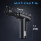 Mini Massage Gun, 3-Speed Ultra-Quiet Percussion Massager, Portable Lightweight Muscle Therapy Gun for Neck, Palm & Sensitive Areas, Ideal Gift for Athletes, Seniors, Women