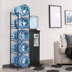 5-Tier Vertical Water Organizer | Heavy-Duty Detachable 5-Gallon Jug Storage Rack
