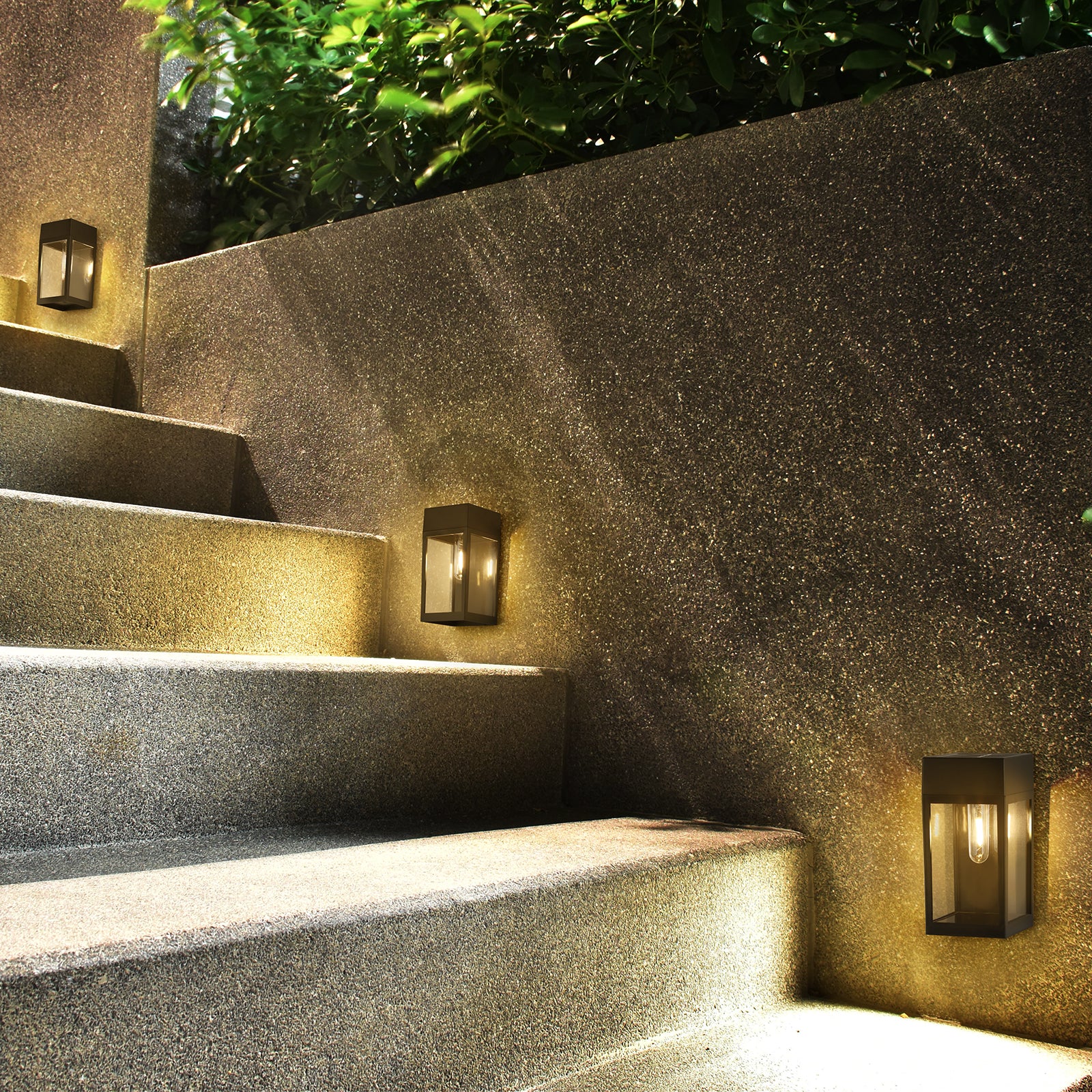 Solar Energy Outdoor Courtyard Lamp, Modern Simple Courtyard Lamp, Outdoor Entrance on Both Sides of The Balcony Wall Lamp