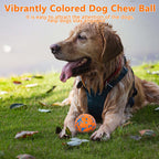 Dog Balls for Aggressive Chewers - High Elasticity Rubber Fetch Toy for Large/Medium Dogs