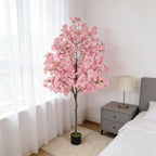 Sakura Dream 6ft Artificial Cherry Blossom Tree | Lifelike Faux Silk Plant in Nursery Pot