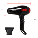 Professional Ion Salon Hair Dryer, Hair Dryer, Powerful 1875W Anion Quick Drying Hair Dryer, Ion Conditioning, AC Motor Low Noise Hair Dryer, 2 Speed/3 Heat Setting - Black Red