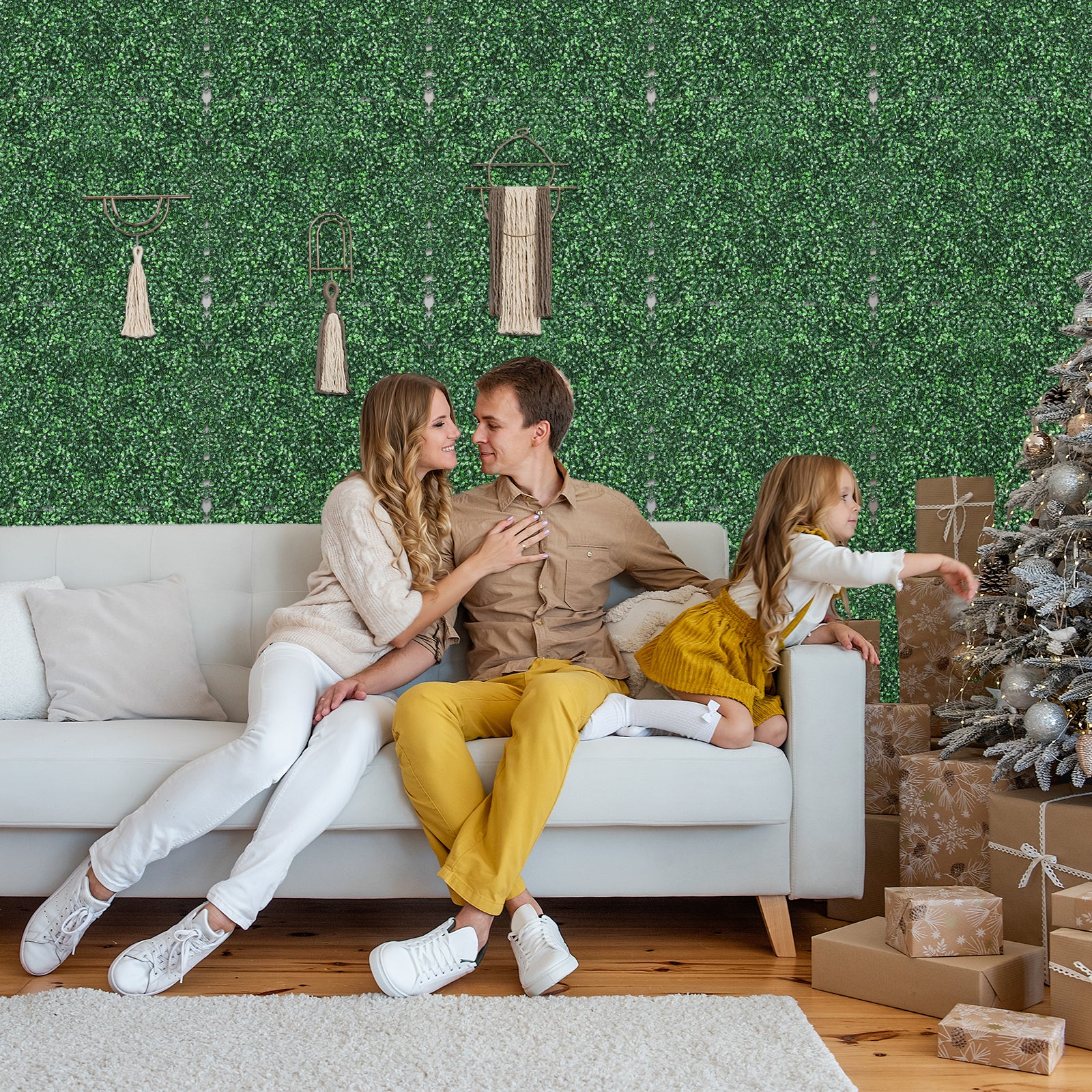 12-Pack Artificial Grass Wall Panels - 20inchx20inch Faux Hedge Greenery Backdrop for Home Decor & Events