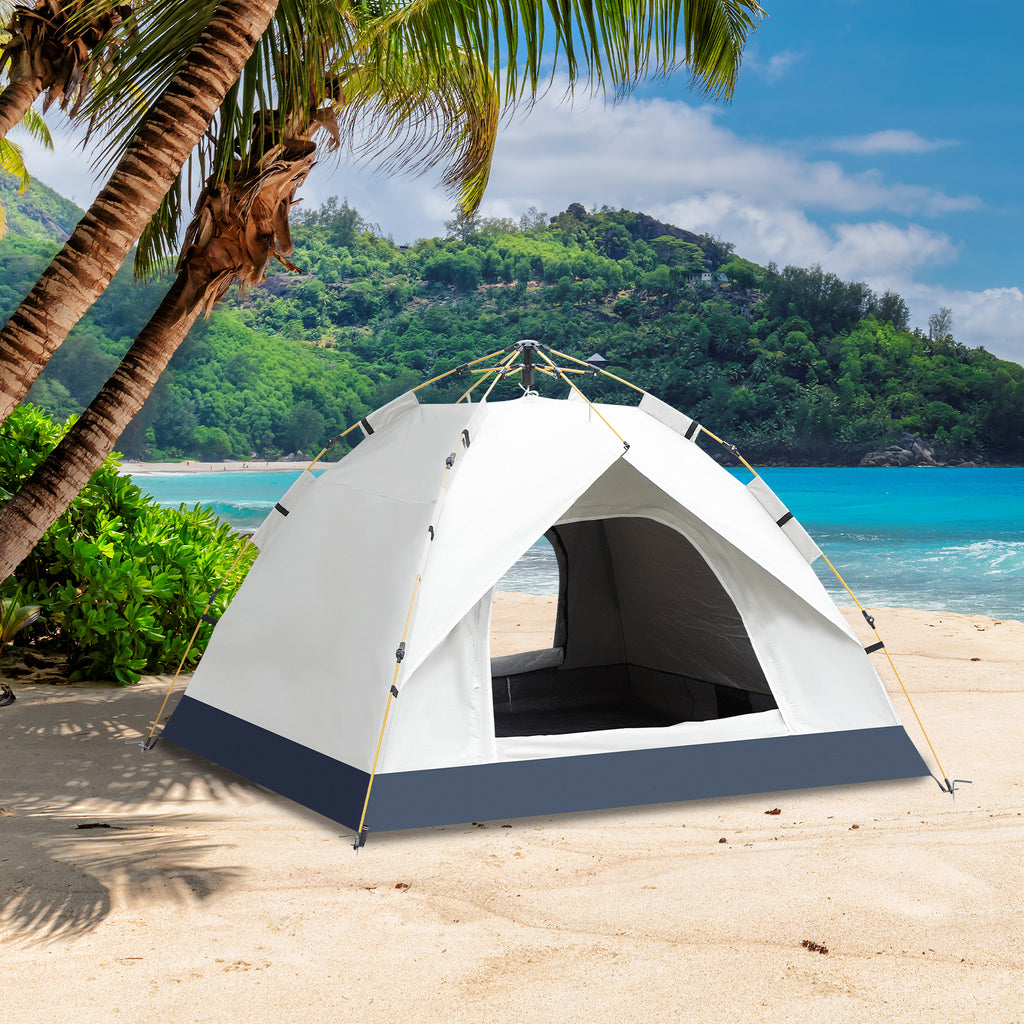 4-Person Instant Pop-Up Camping Tent, Waterproof Lightweight Outdoor Tent for Backpacking & Hiking