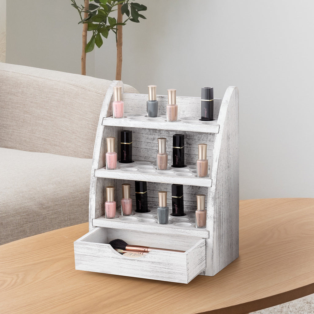 45 Slot Essential Oils Storage Rack Nail Polish Display for 10/15/20/30ml Bottle