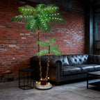 6FT Lighted Artificial Palm Tree - Tropical Light Up Tree with Warm White LEDs