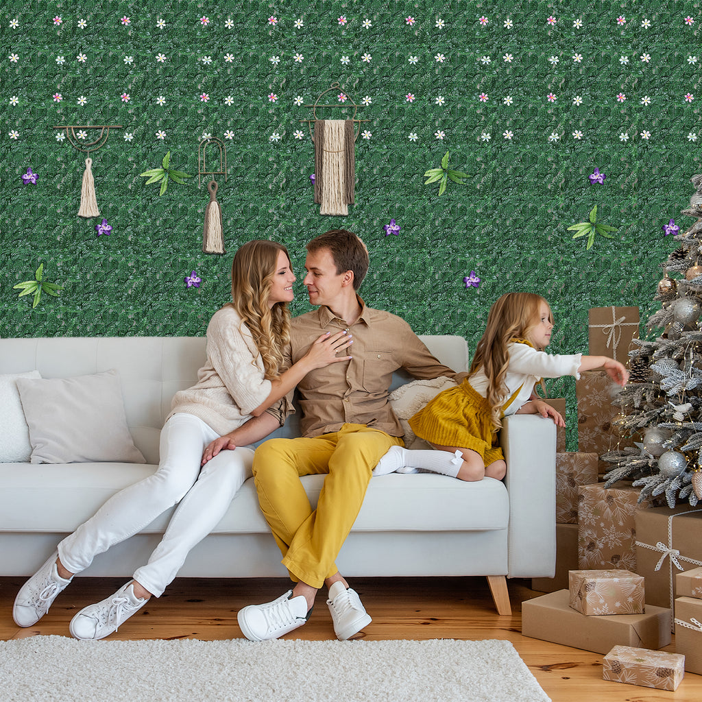 91inch x 46inch Artificial Evergreen Ivy Privacy Fence - Faux Vine Panel for Wall Decor & Backyard Privacy